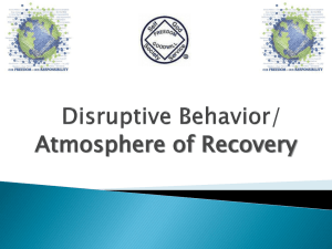 Disruptive Behavior Power Point