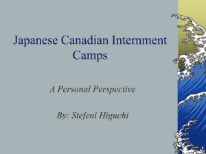 Japanese Canadian Internment Camps