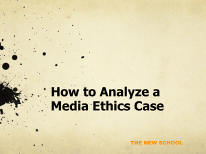 How to Write a Media Ethics Case Analysis