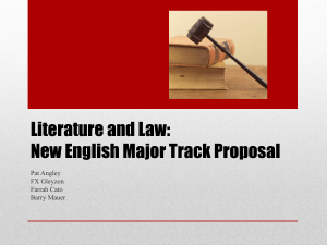 Pre-Law track for English majors