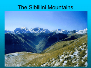 The Sibillini Mountains