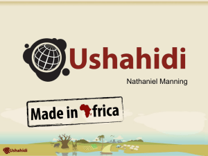 Ushahidi: Made in Africa