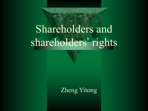 The shareholders meeting