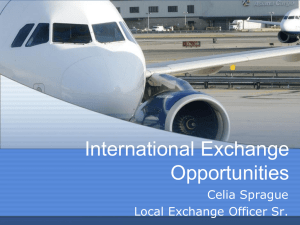 International Exchange Opportunities