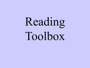 Reading Toolbox