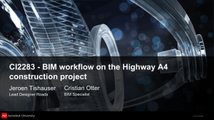 BIM workflow on the Highway A4 construction project