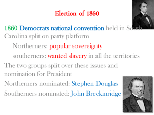 Election of 1860 - Georgia History