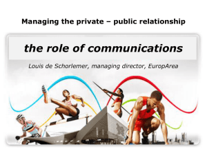 Case study external communications Communications with