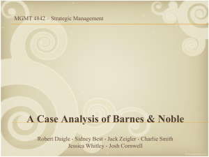 Barnes and Noble Presentation Powerpoints PPT