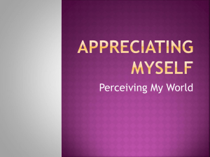 Appreciating myself