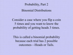 Probability, Part 2