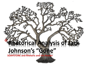 Rhetorical Analysis of Jack Johnson`s “Gone”