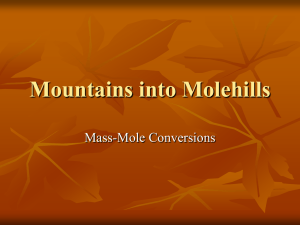 Mountains into Molehills