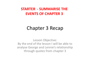 Chapter 3 Recap PEE paragraphs