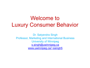 Luxury Consumer Behavior
