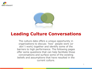 Culture Conversations - Student Life Staff Site