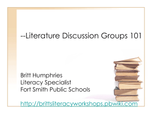 Literature Discussion Groups 101