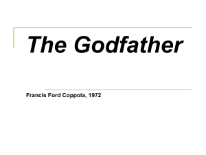 The Godfather Francis Ford Coppola, 1972 Areas of focus