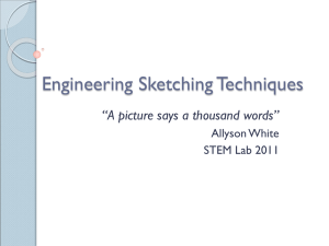 Engineering sketching / Microsoft Office PowerPoint 97