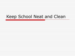 Keep School Neat and Clean