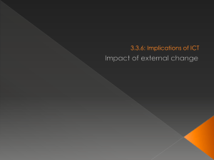 Impact of external change