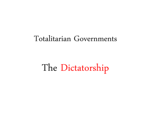 Totalitarian Governments