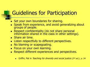 Guidelines for Participation