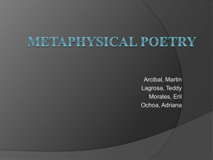 Metaphysical Poetry - Martin Ray Arcibal