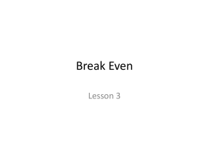 break even slides 2
