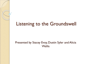 Listening to the Groundswell