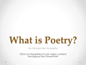 What is Poetry For Website