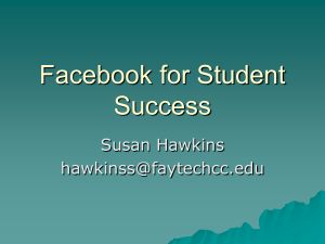 Facebook for Student Success - Teaching and Learning Resources