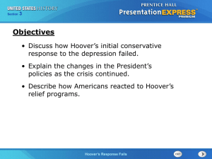 Hoover`s Response Fails