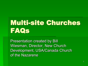 Multi-site Churches FAQs