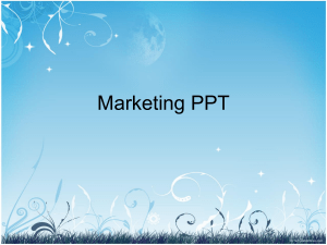 Marketing PPT - Szent Gergely Népfőiskola