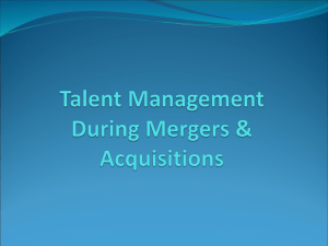 Talent Management During Mergers & Acquisitions