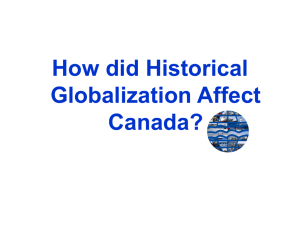 Historical Globalization in Canada