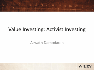 Session 15- Value Investing (Activists)