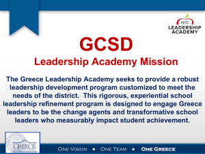 D9 complete PPT - GCSD Leadership Academy