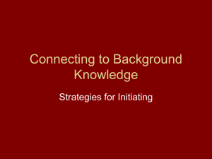Connecting to Background Knowledge