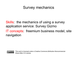 Survey mechanics presentation