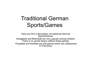 Traditional German Sports/Games