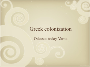 The Greek colonization in Varna