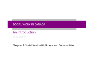 SOCIAL WORK IN CANADA An Introduction Third Edition