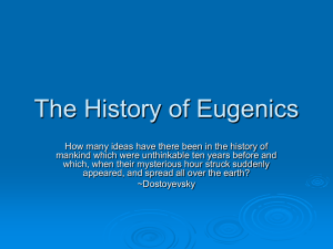 The History of Eugenics