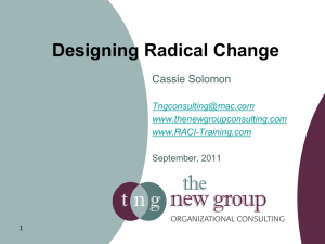 Designing Radical Change