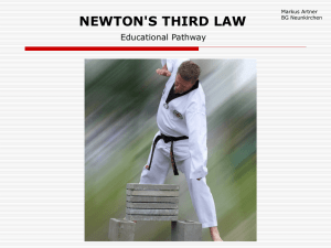 newton`s third law