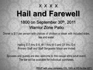 Hail and Farewell Invite