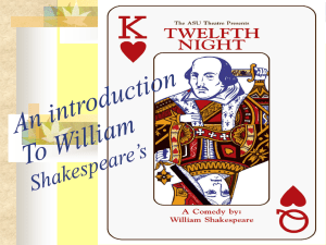 Twelfth Night and Shakespearean comedy