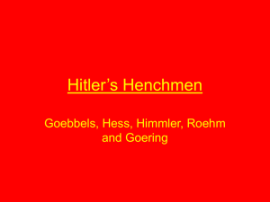 Hitler`s Henchmen
